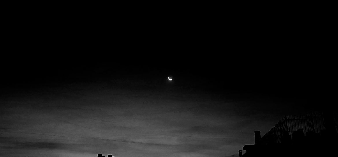 Croissant de lune, ce matin
