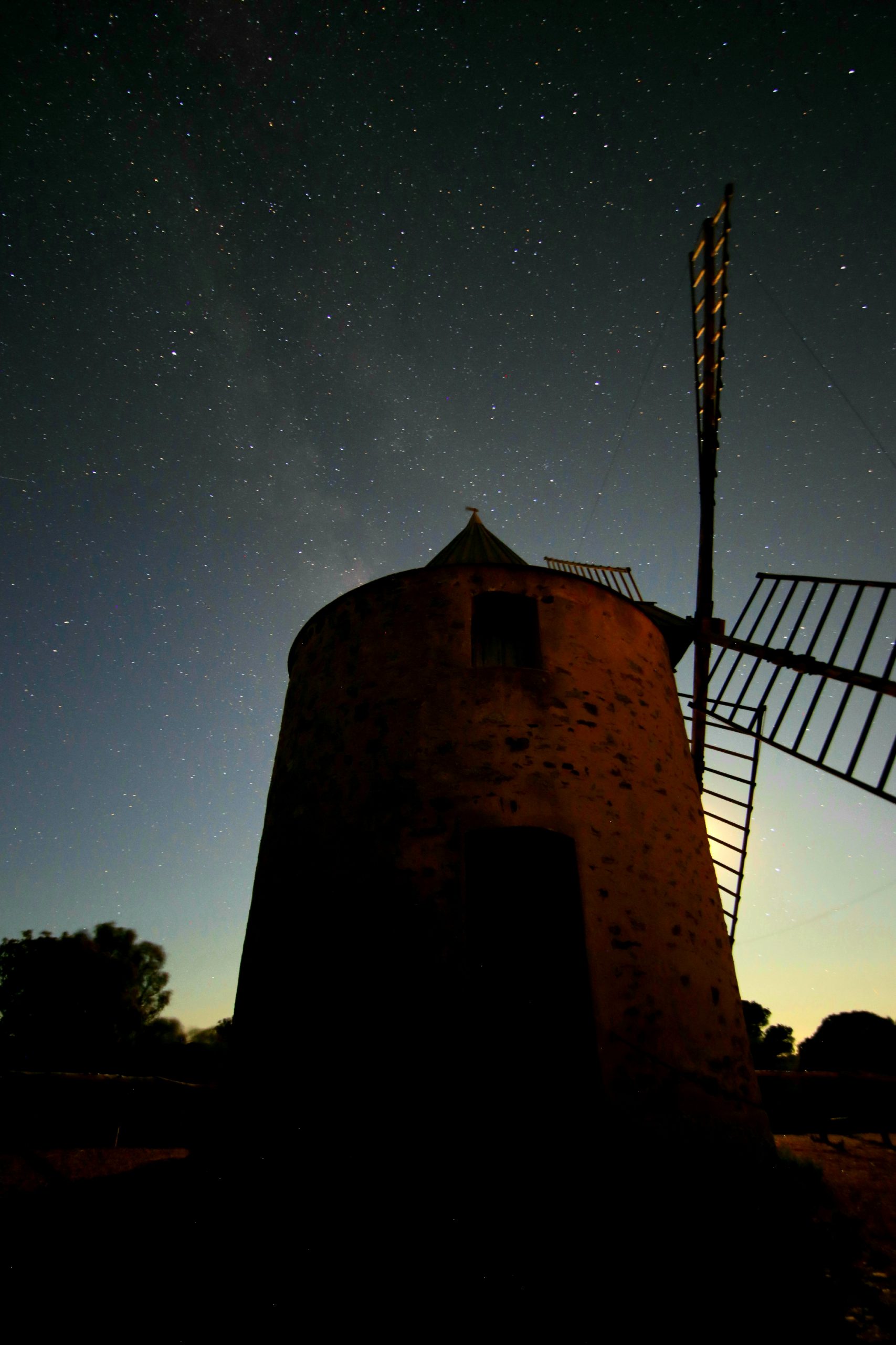 Voie lactée au moulin