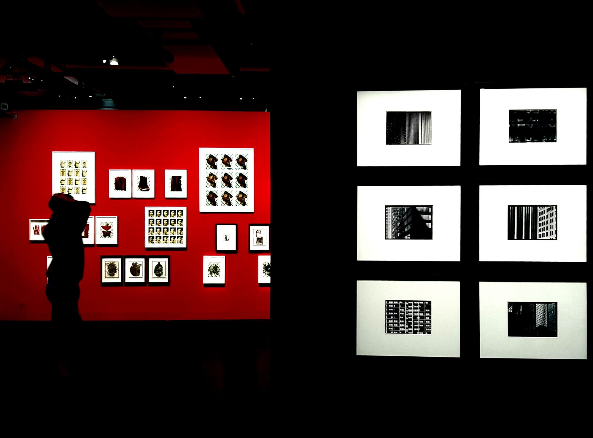 Noir,  blanc, rouge (exposition Barbara Crane 2)