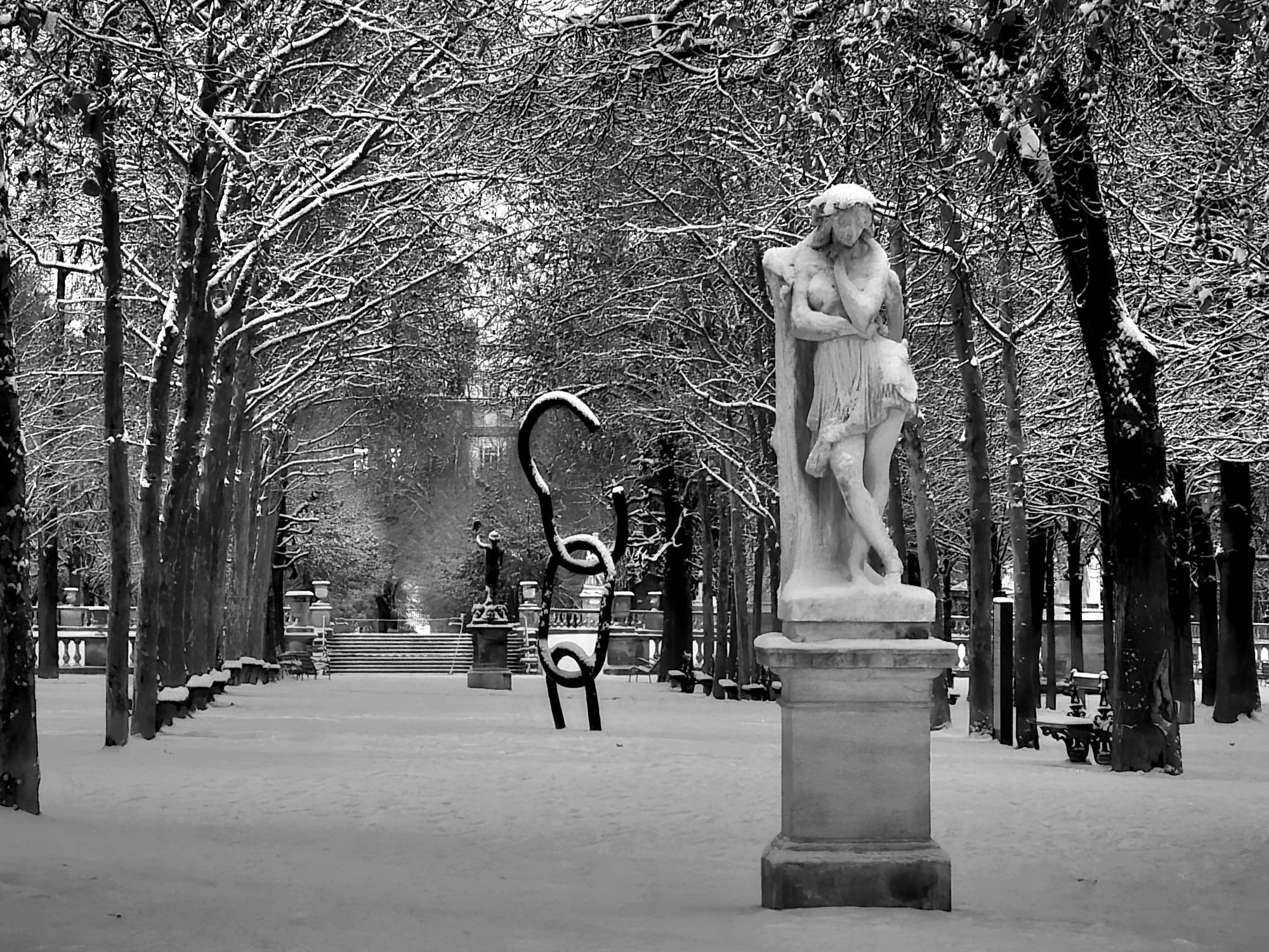 Velléda sous la neige